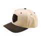 Curved Snapback Hat Imprint Pumice / Black