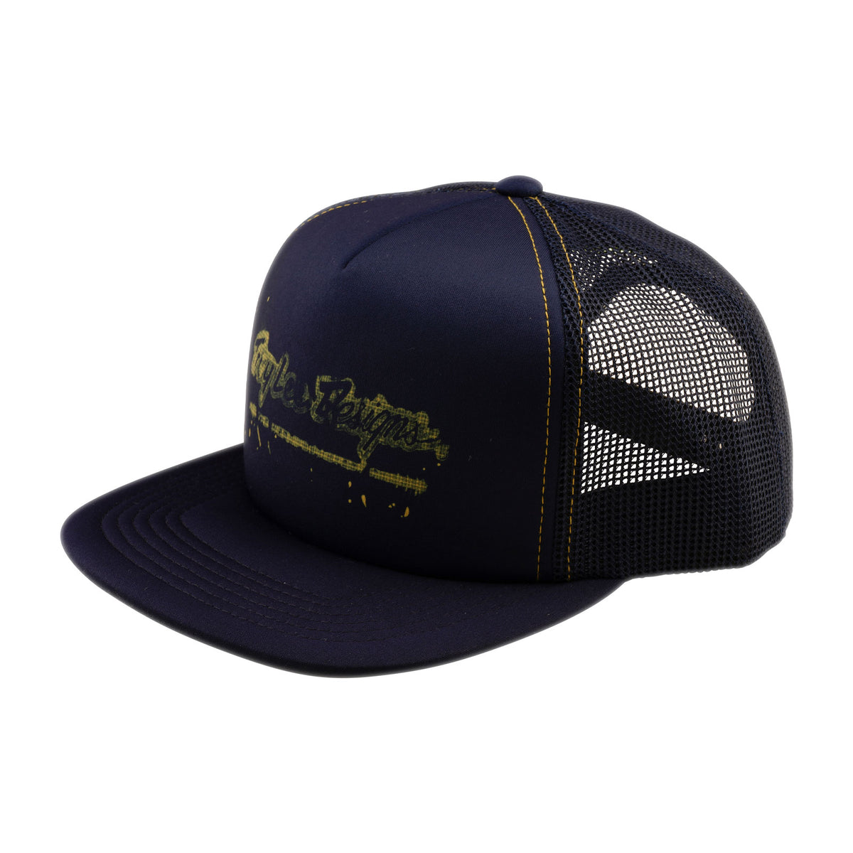 Tracker Snap Back Trucker Snapback Repeat Indigo – Troy Lee Designs