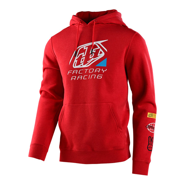 Pullover Fleece TLD Factory Icon Red - RED / SM