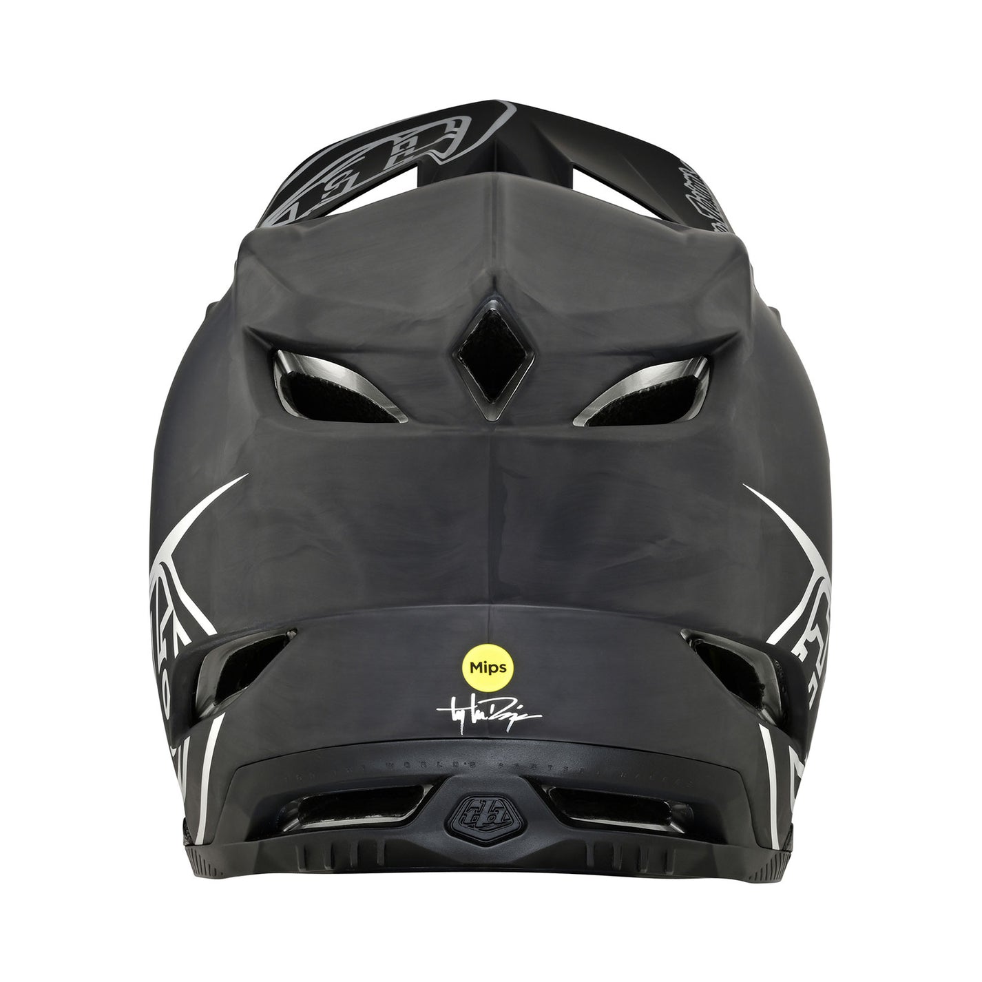 D4 Carbon Helmet w/MIPS, Stealth Black / Silver | Troy Lee Designs®