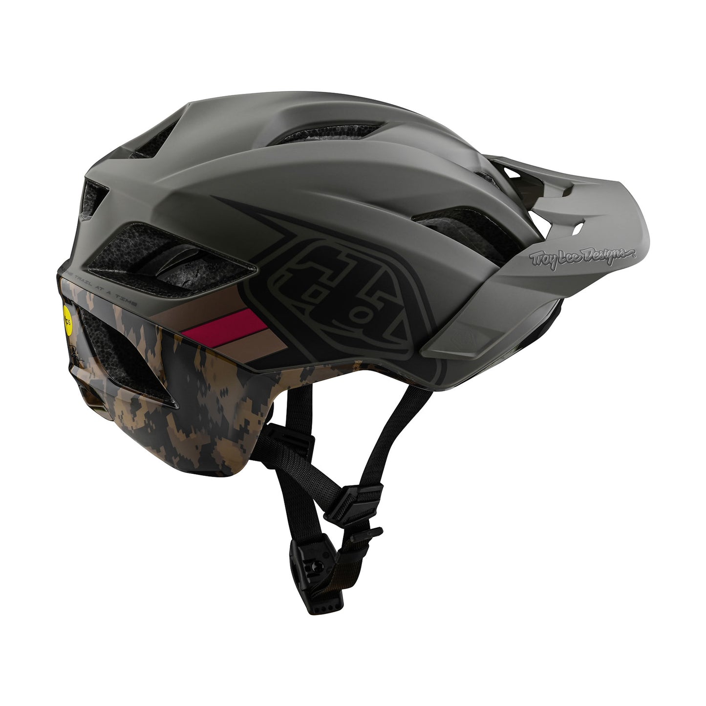 Flowline SE Helmet Badge Tarmac / Oak