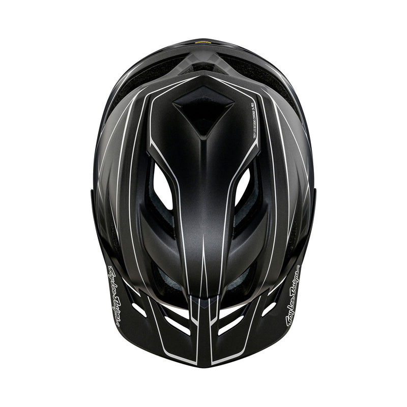 cool motorcycle half helmet pinstripe Flowline SE Helmet Pinstripe Charcoal / Black – Troy Lee Designs