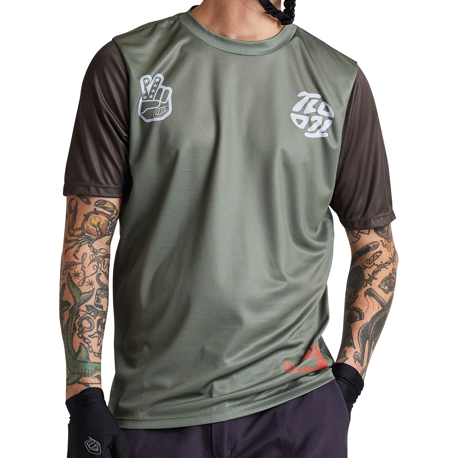 Flowline SS Jersey Flipped Olive