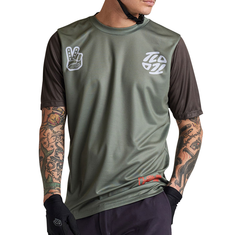 Flowline SS Jersey Flipped Olive