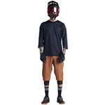 Ruckus 3/4 Jersey Solid Black