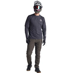 Ruckus Long Sleeve Ride Tee Bolts Carbon