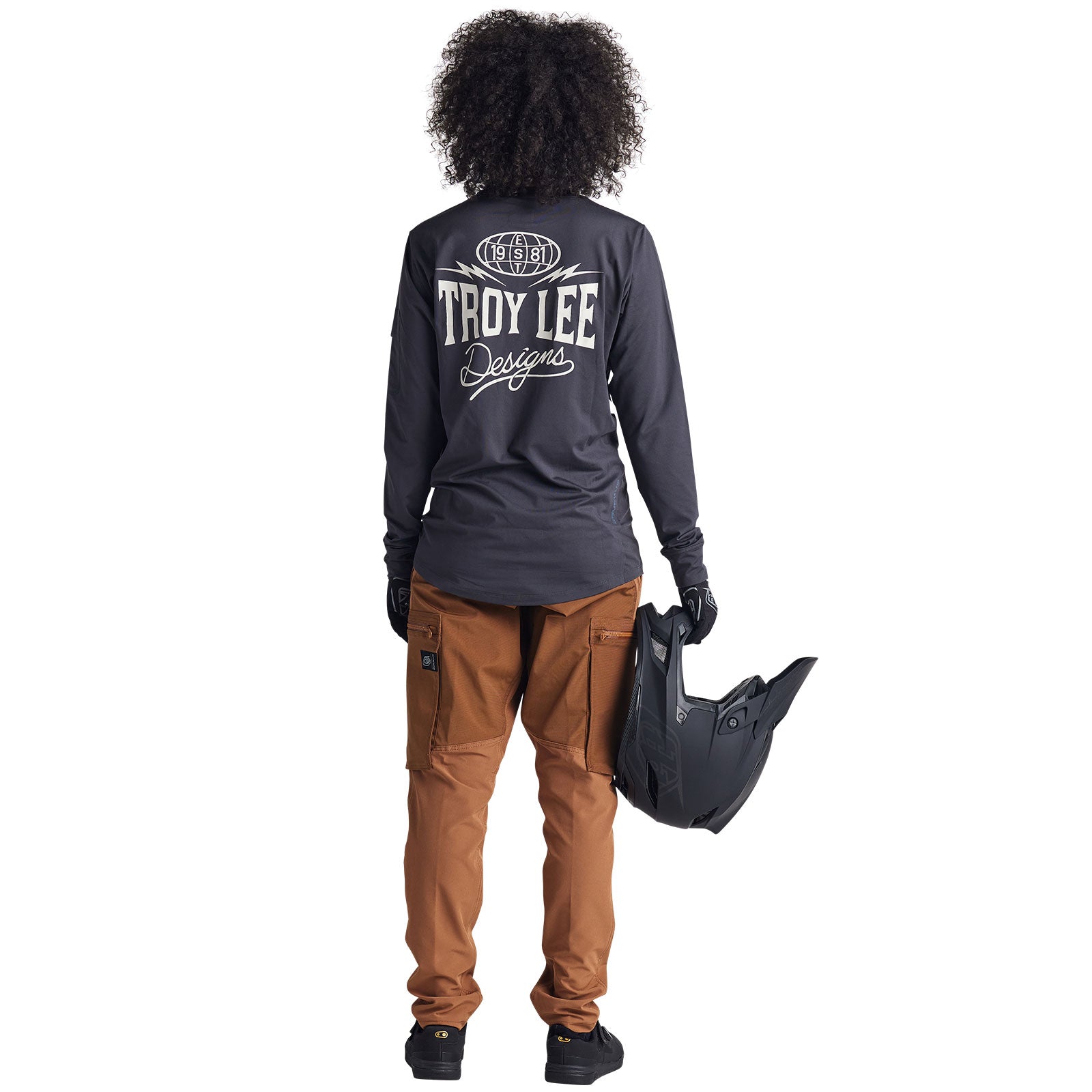 Ruckus Long Sleeve Ride Tee Bolts Carbon – Troy Lee Designs