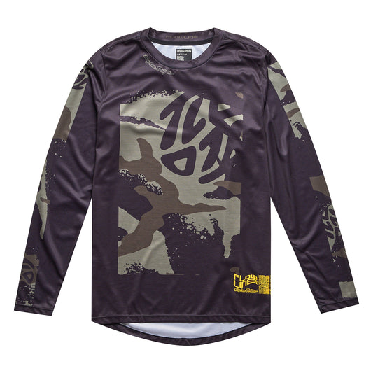 Youth Flowline LS Jersey Confined Black