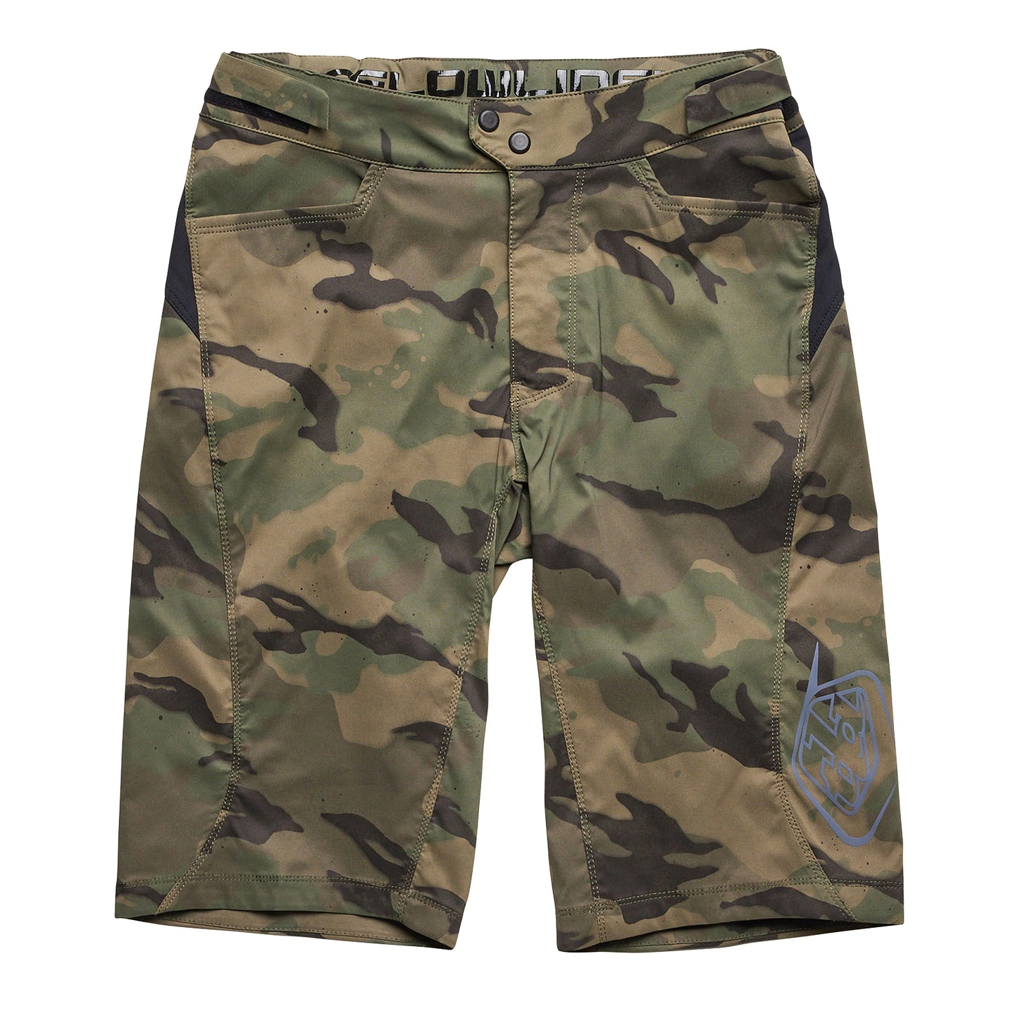 Youth Flowline Short No Liner Spray Camo Army
