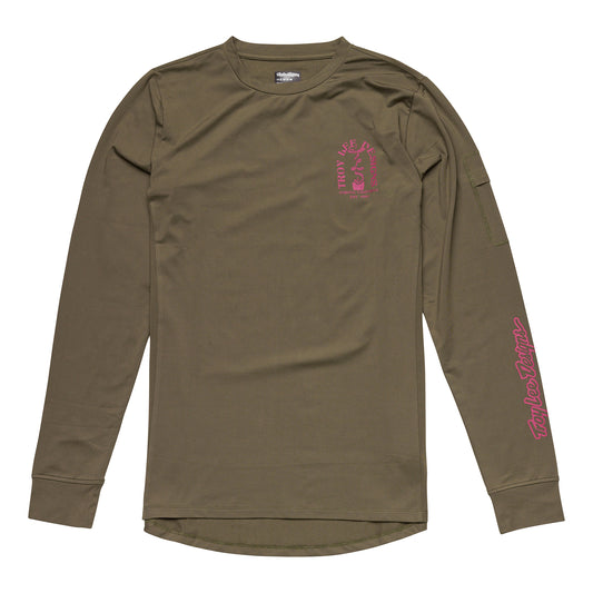 Youth Ride Tee Fangs Olive