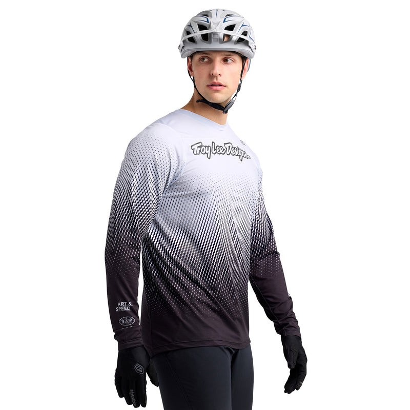 Maillot VTT Troy Lee Designs Skyline Solid - Jersey Manches Courtes, Homme, Noir