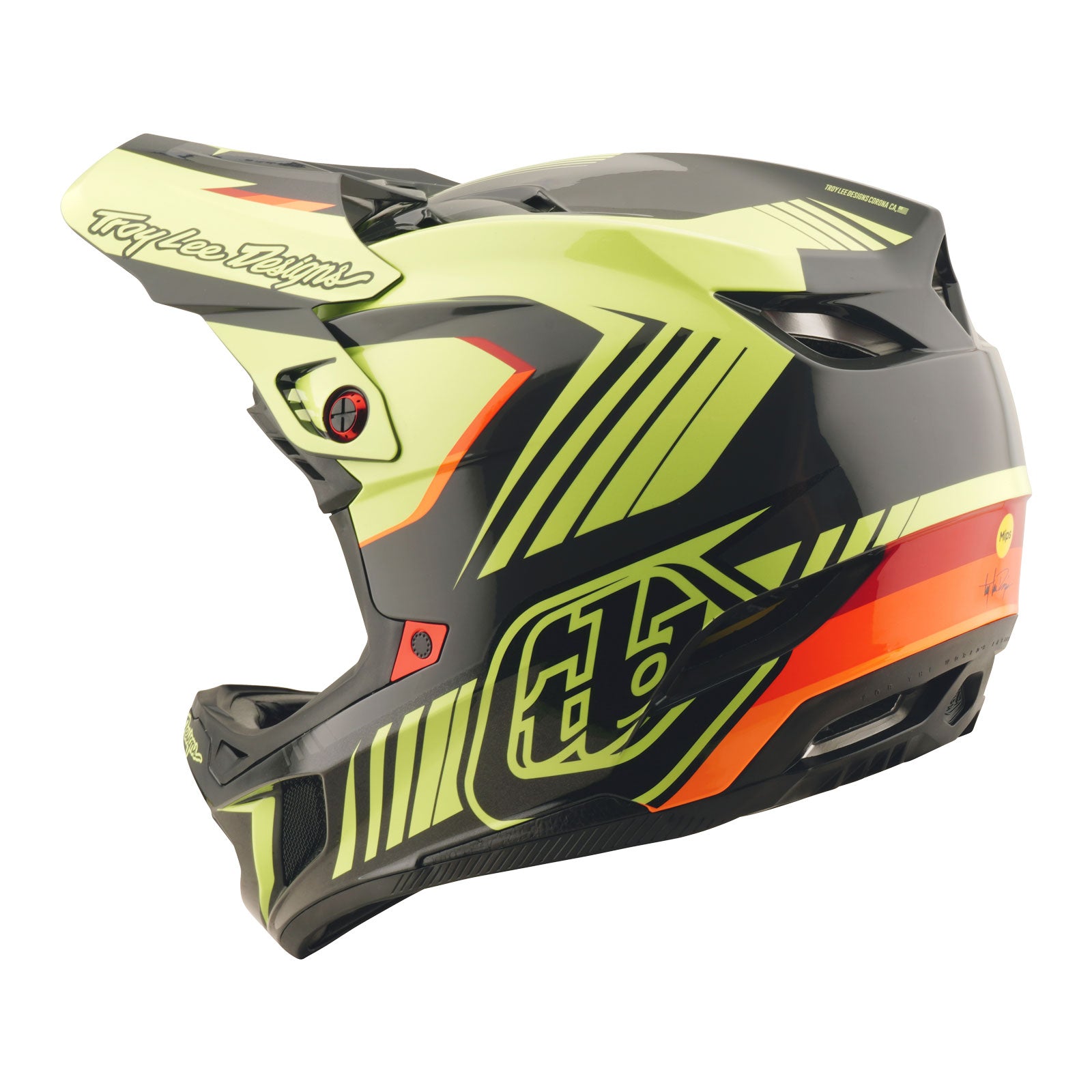 ネイタルデザイン 38-KT SOTE ver. YELLOW GREEN D4 Polyacrylite Helmet Qualifer Black / Yellow – Troy Lee Designs