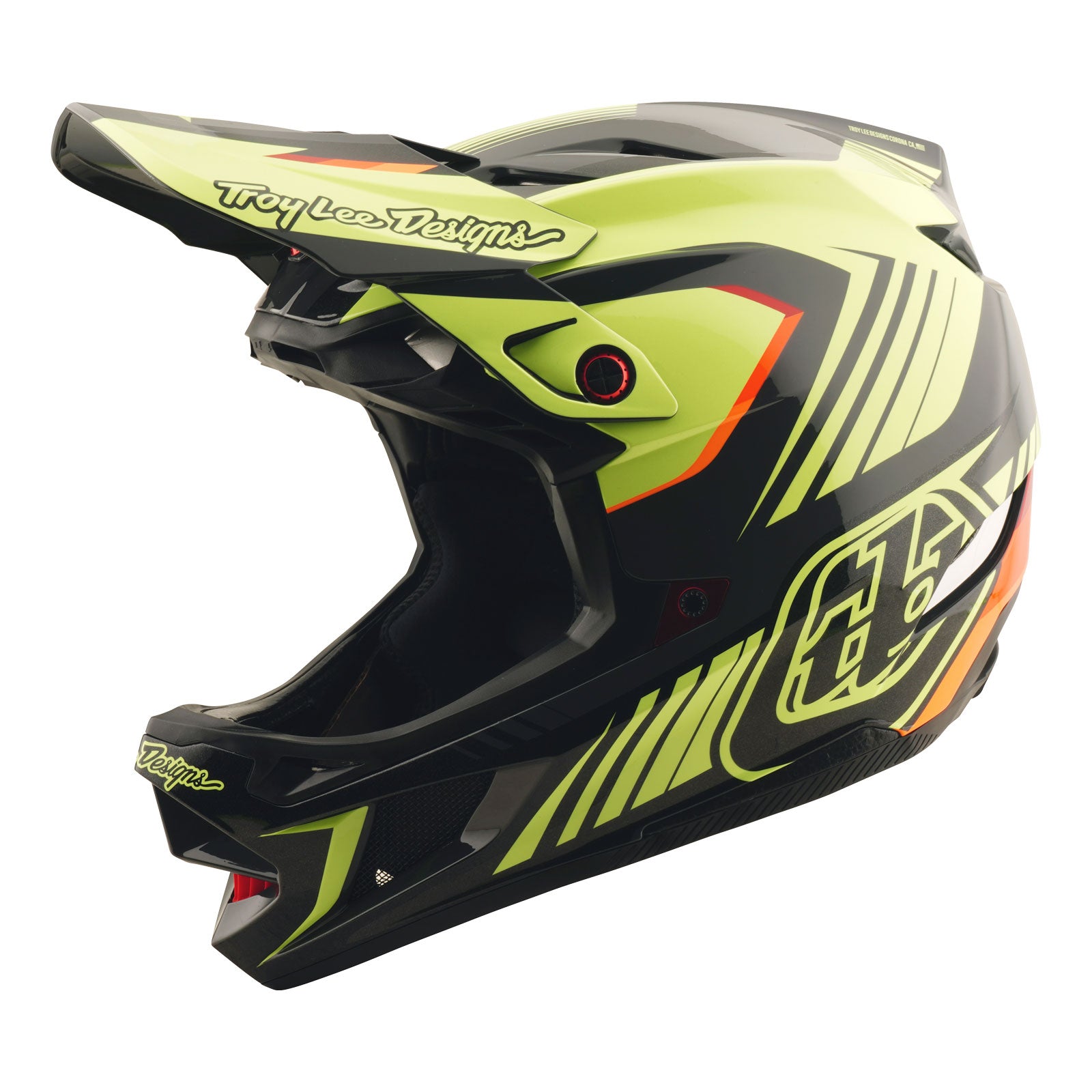 D4 Polyacrylite Helmet Qualifer Black / Yellow – Troy Lee Designs