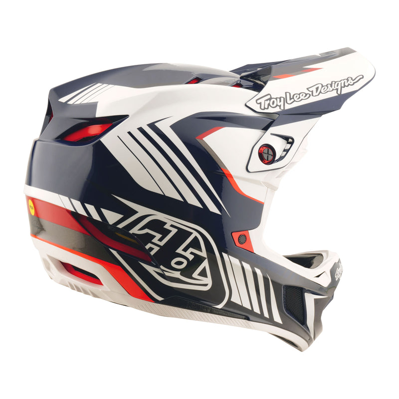 D4 Polyacrylite Helmet Qualifer Blue / White