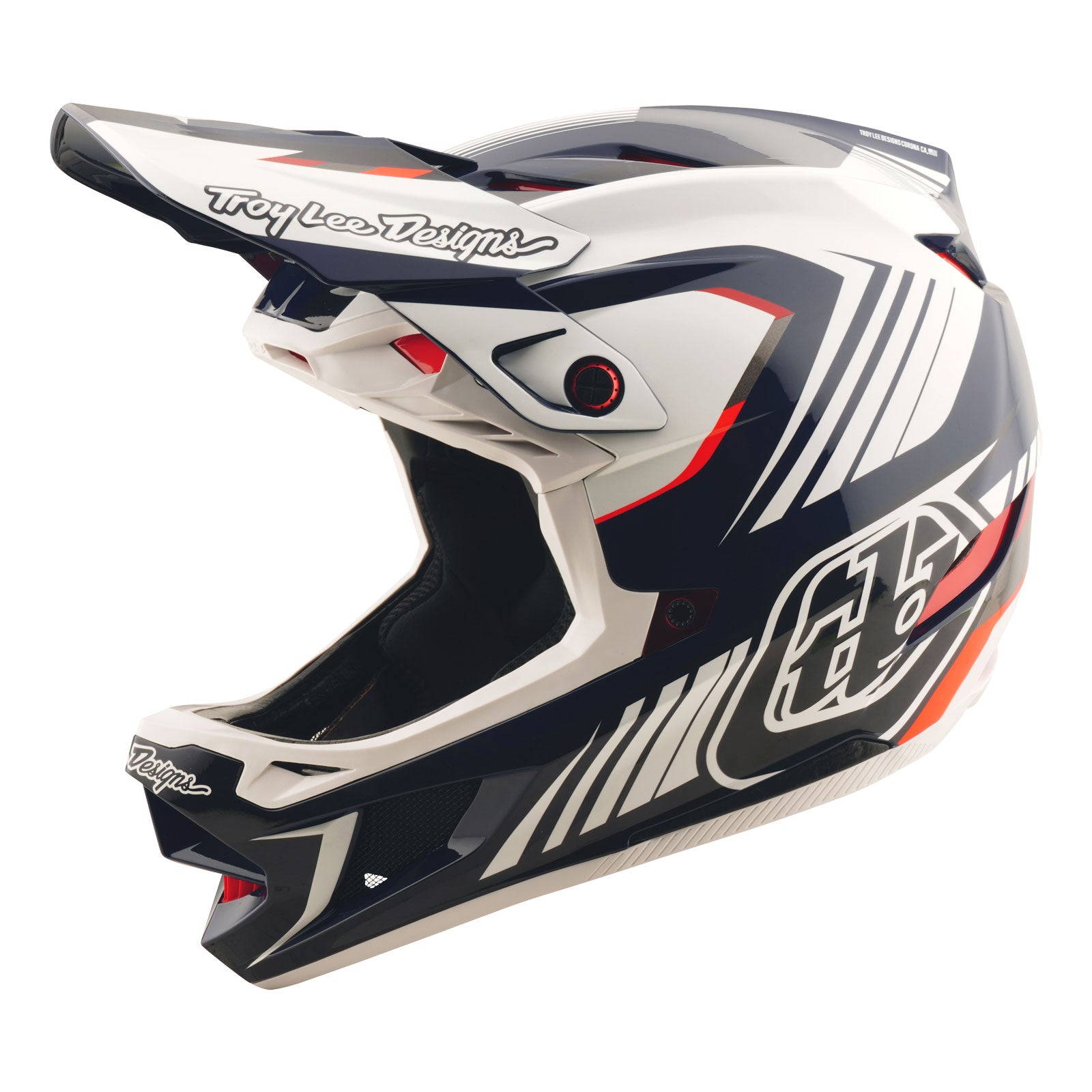 D4 Polyacrylite Helmet Qualifer Blue / White – Troy Lee Designs
