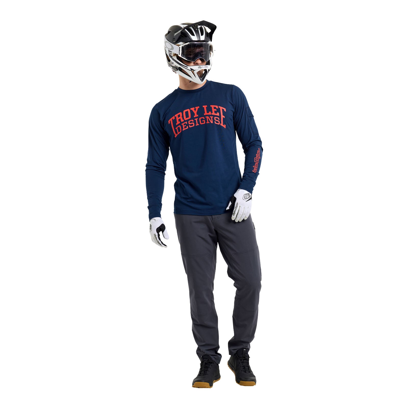 Ruckus Long Sleeve Ride Tee Gravity Club Midnight – Troy Lee Designs