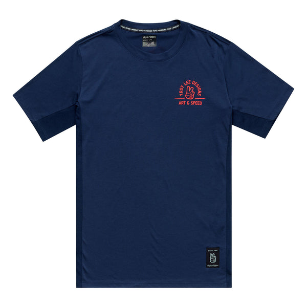 Skyline Short Sleeve Ride Tee Locals Midnight – Troy Lee Designs