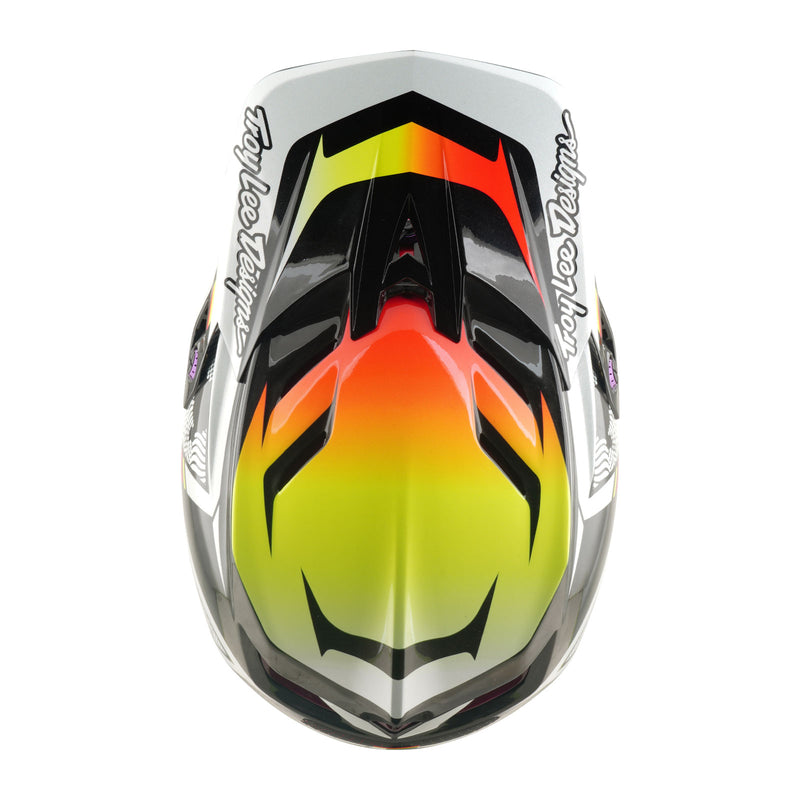 Troy Lee Designs D4 Carbon Helmet Lined Up Black, Black / XL