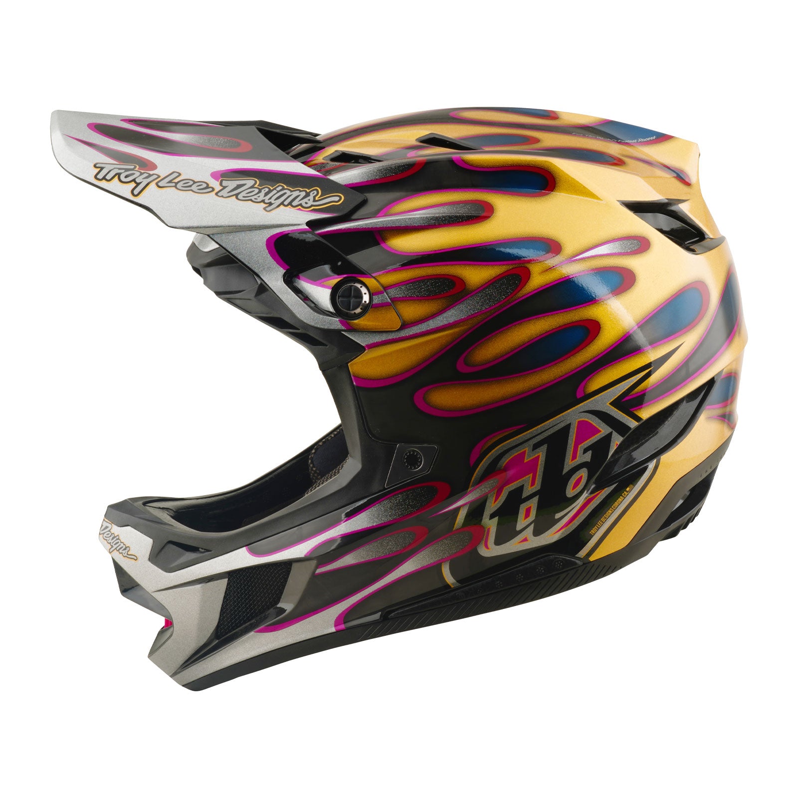 D4 Carbon Helmet Overspray Gold / Black – Troy Lee Designs