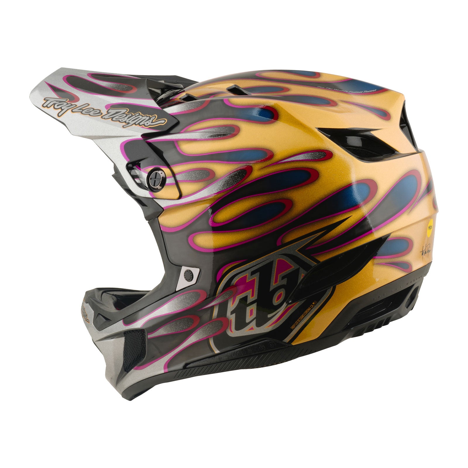 D4 Carbon Helmet Overspray Gold / Black – Troy Lee Designs