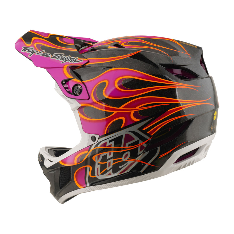Troy Lee Designs D4 Carbon MIPS Torched Downhill Helmet