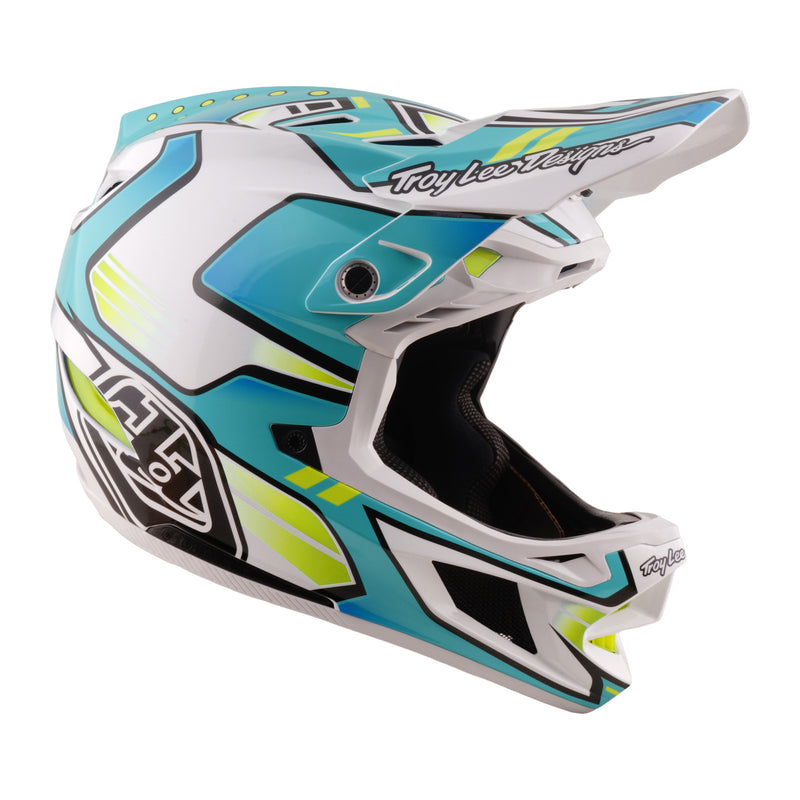 Troy Lee Designs D4 Composite Helmet Crest Real Teal, Real Teal / XL