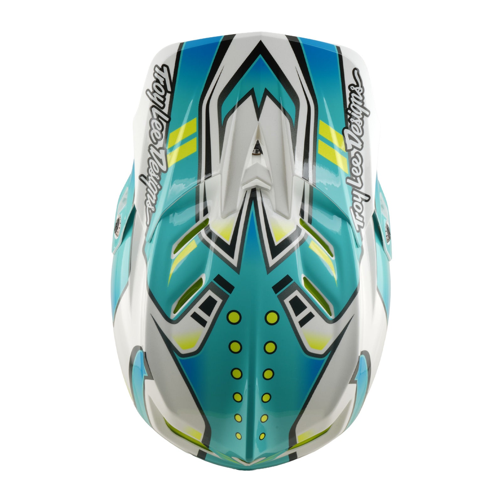 ジョイントプロテクター　ラジアル(ターコイズデザイン) D4 Composite Helmet Crest Real Teal – Troy Lee Designs