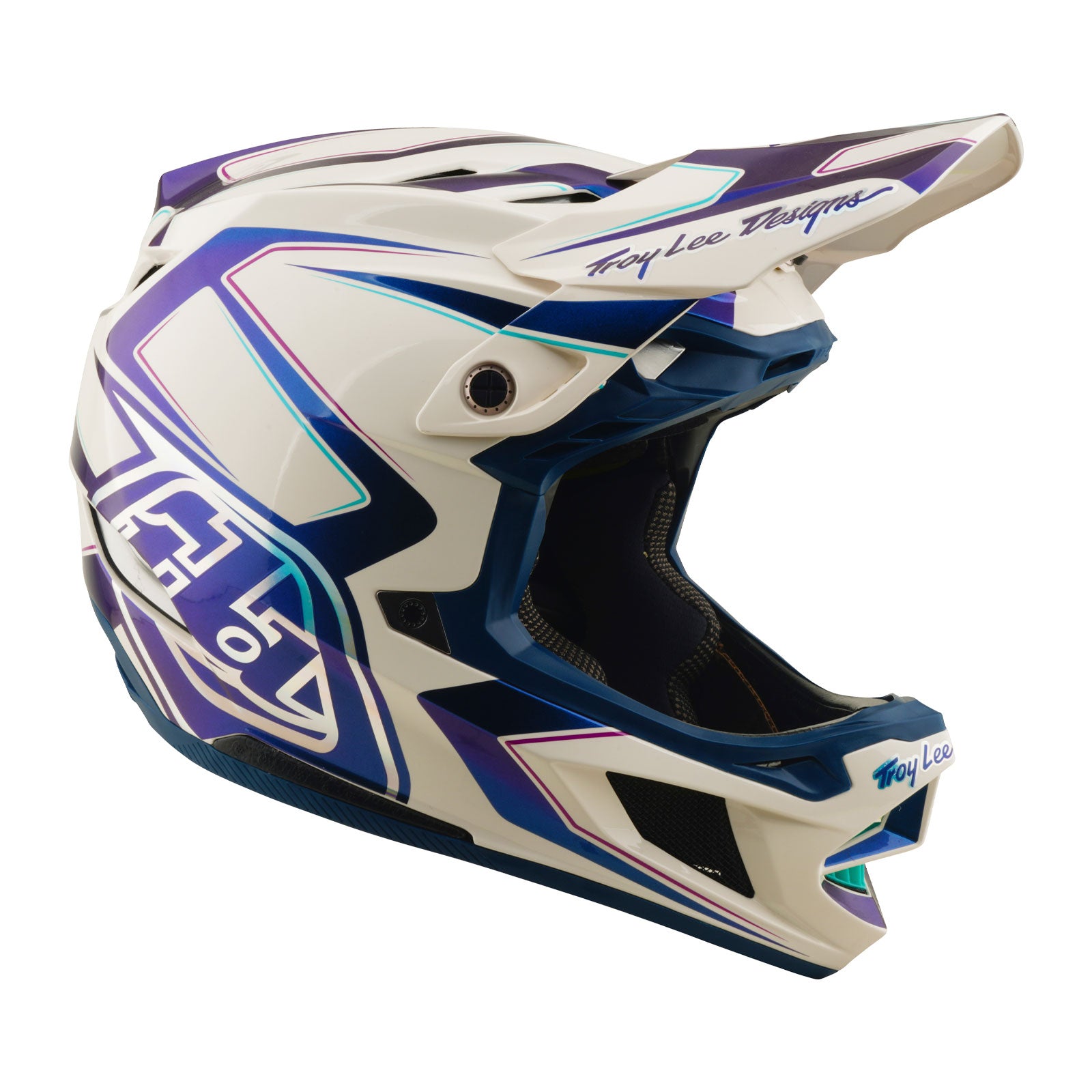 D4 Composite Helmet Flared White / Indigo – Troy Lee Designs