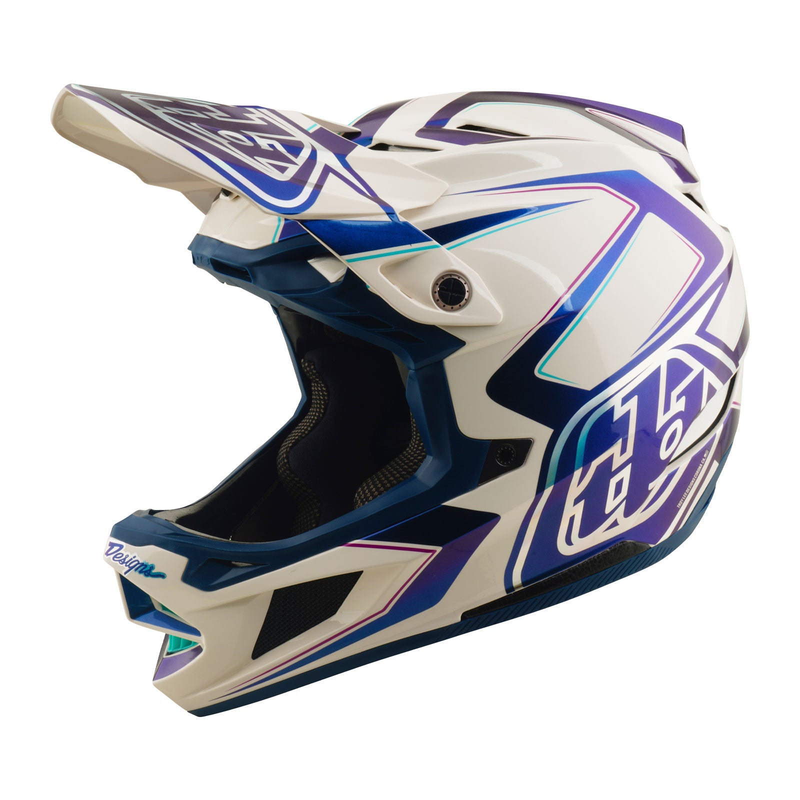 D4 Composite Helmet Flared White / Indigo – Troy Lee Designs
