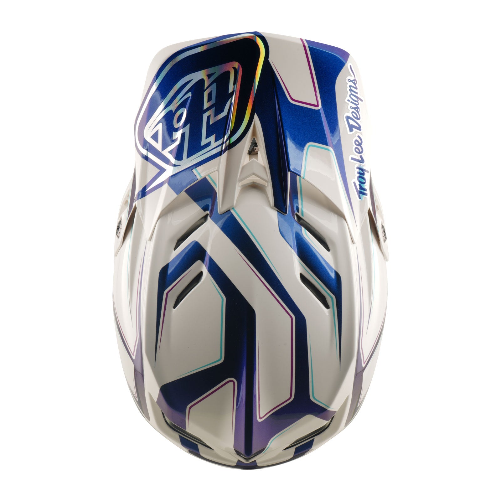 D4 Composite Helmet Flared White / Indigo – Troy Lee Designs