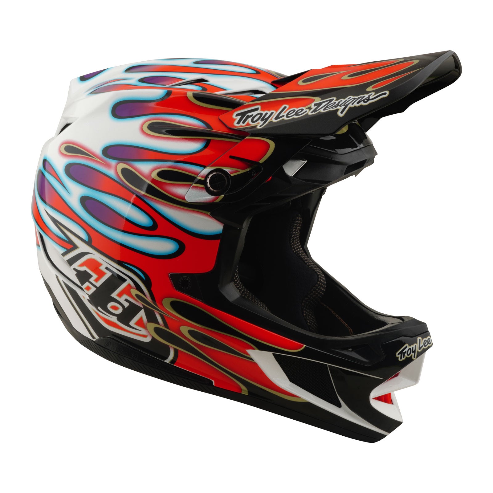 D4 Composite Helmet Overspray White / Red – Troy Lee Designs