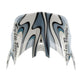 D4 Visor Torched White / Silver