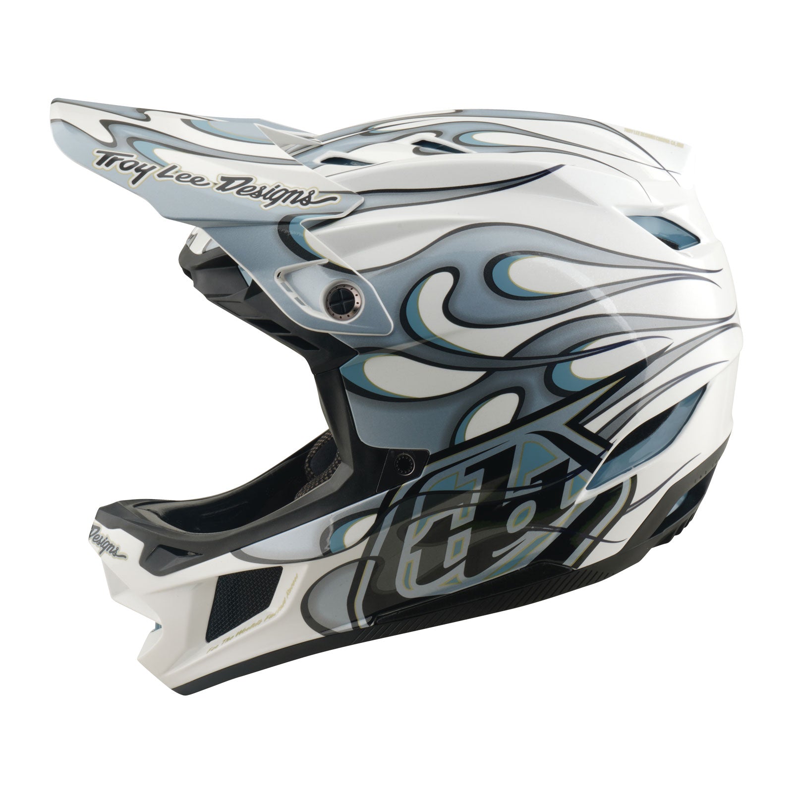 D4 Composite Helmet Torched White / Silver – Troy Lee Designs