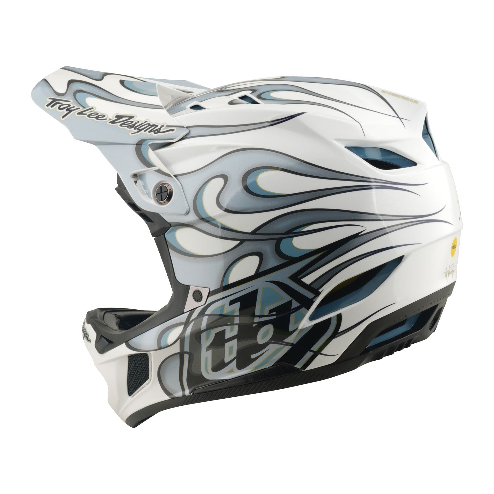 D4 Composite Helmet Torched White / Silver – Troy Lee Designs