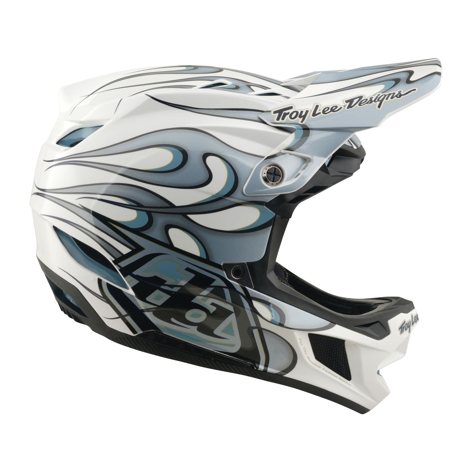 D4 Composite Helmet Torched White / Silver – Troy Lee Designs