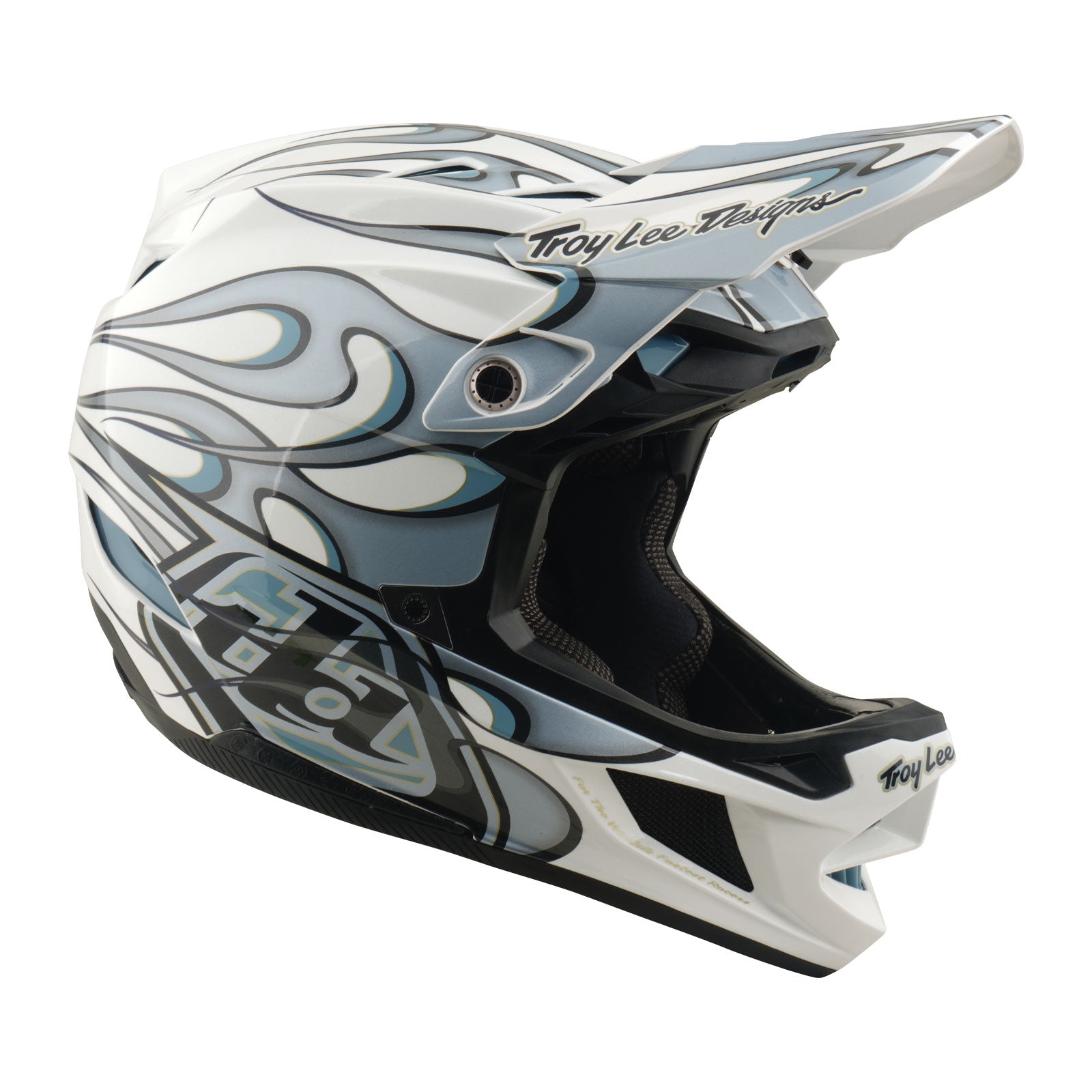 D4 Composite Helmet Torched White / Silver – Troy Lee Designs
