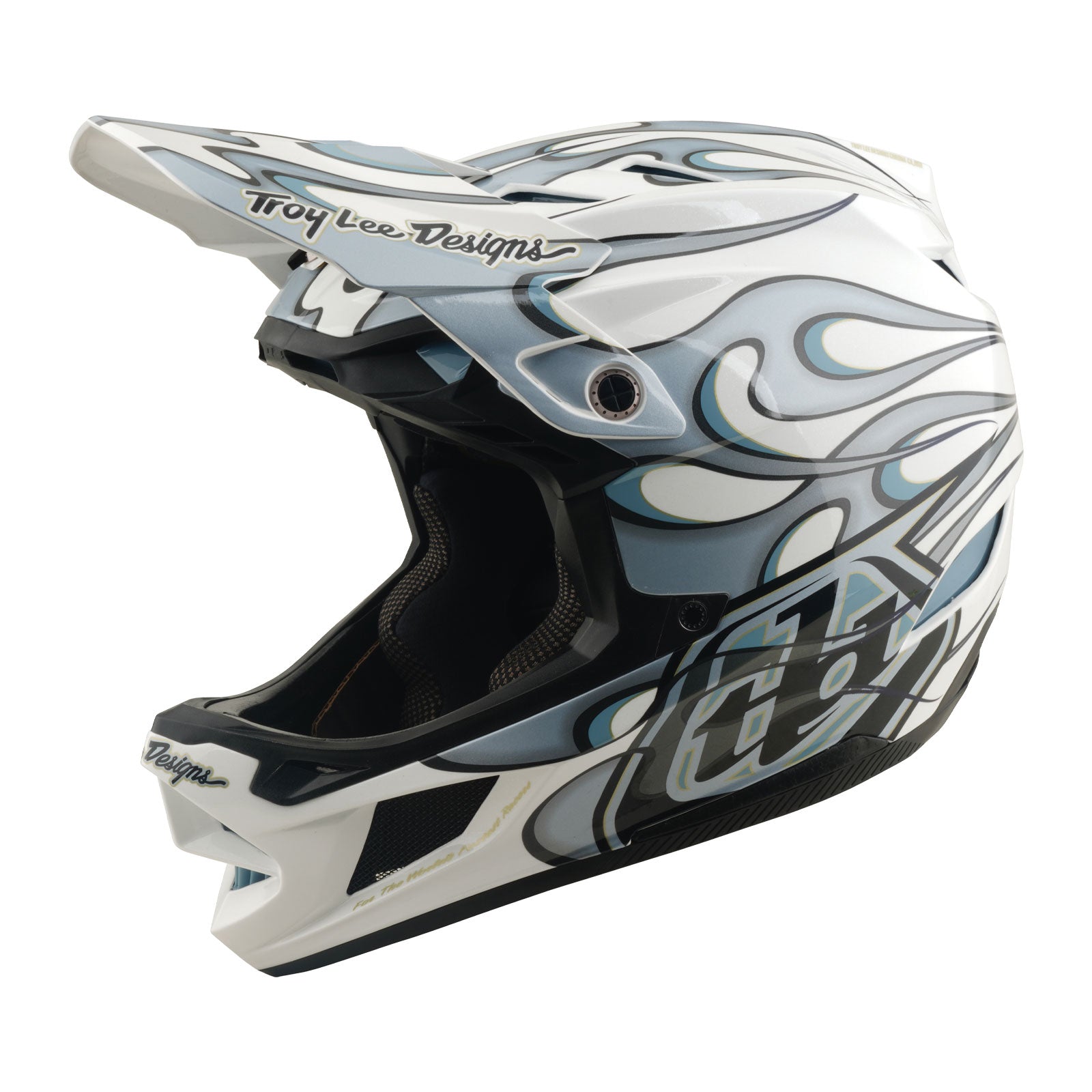 D4 Composite Helmet Torched White / Silver – Troy Lee Designs