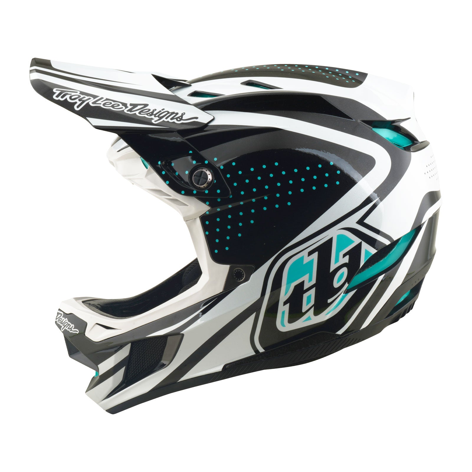 D4 Polyacrylite Helmet the Line Charcoal / White – Troy Lee Designs