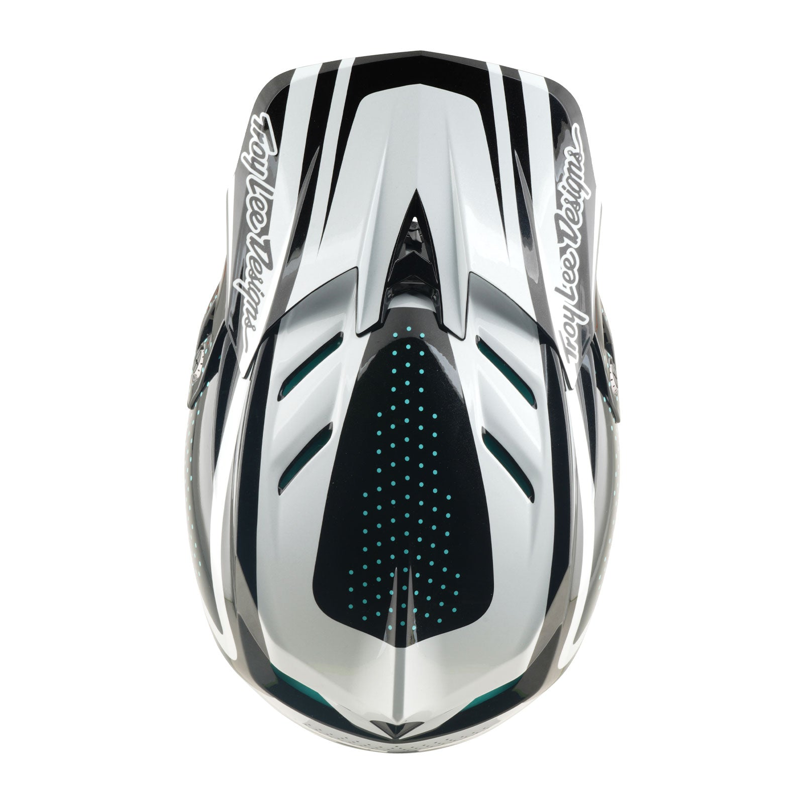 D4 Polyacrylite Helmet the Line Charcoal / White – Troy Lee Designs