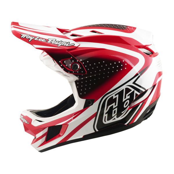 D4 Polyacrylite Helmet the Line Fire / White – Troy Lee Designs