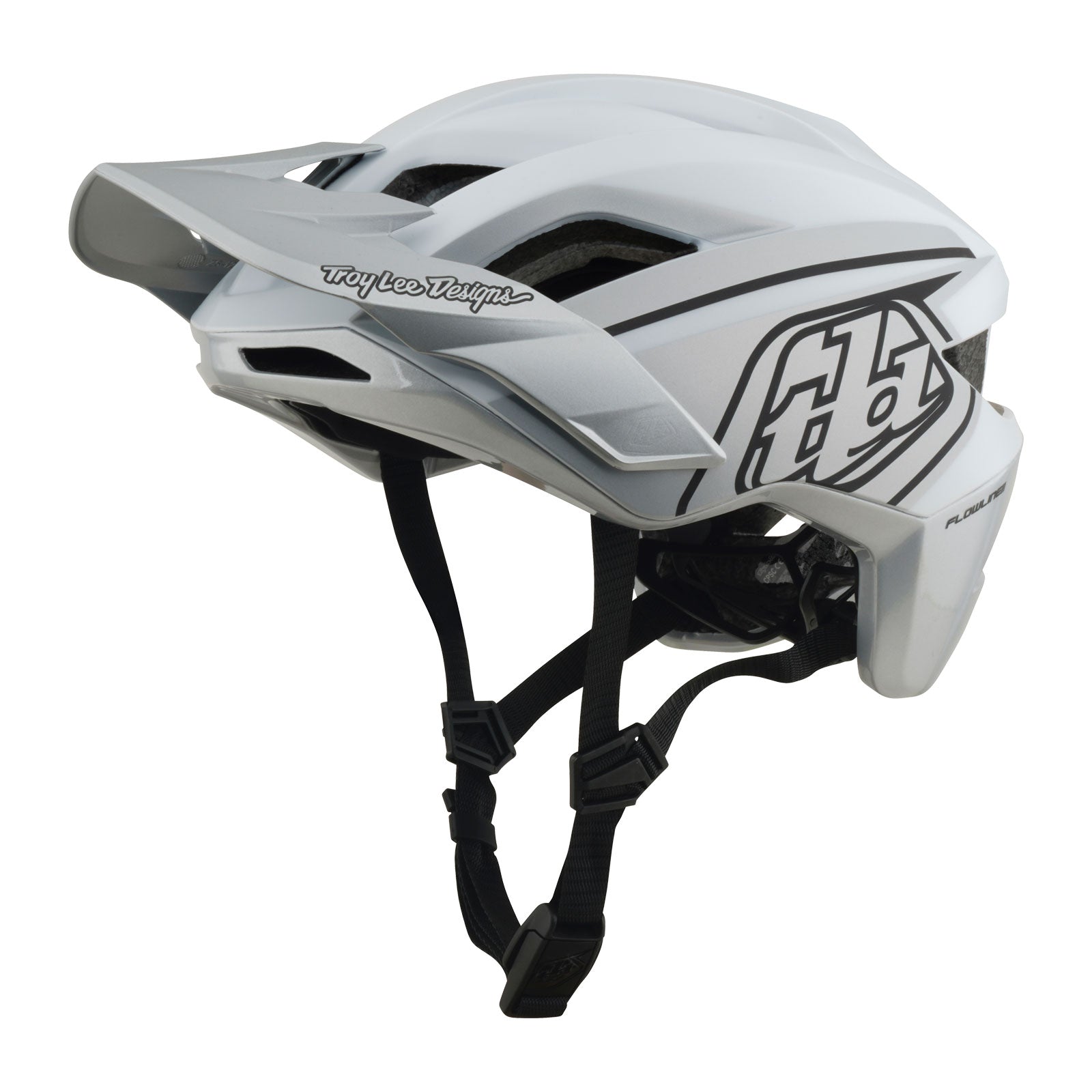 bike helmet model pp78801-2 Troy Lee Designs Flowline SE Phantom White idrettsklær 2010 UltraMotor A2B Metro Color:G444 Extended rear coverage provides