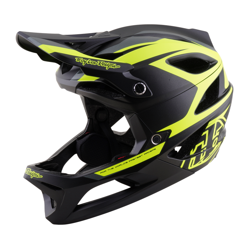 Stage 2 Helmet High Vz Charcoal / Flo Yellow