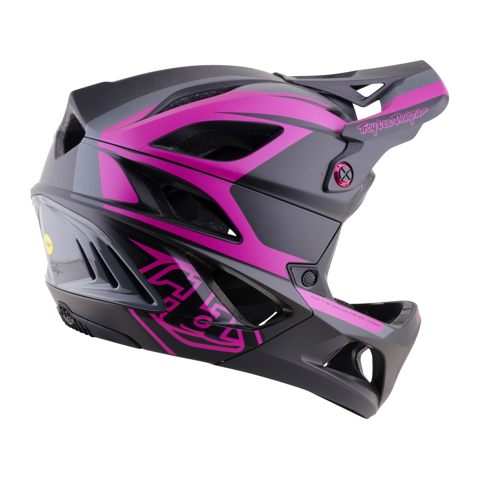 Stage 2 Helmet High Vz Dark Gray / Neon Fuchsia – Troy Lee Designs