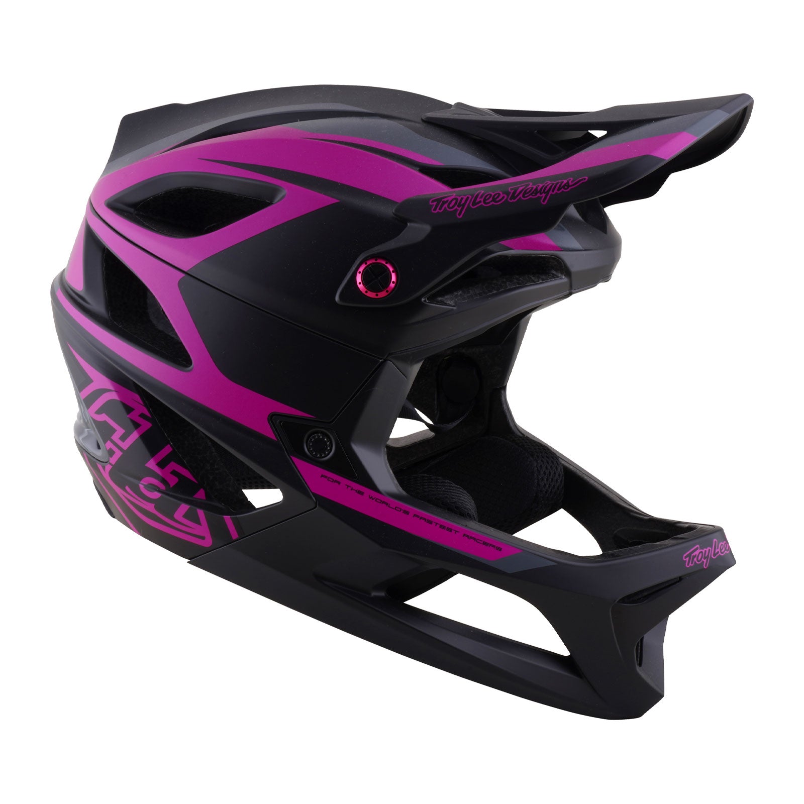Stage 2 Helmet High Vz Dark Gray / Neon Fuchsia – Troy Lee Designs