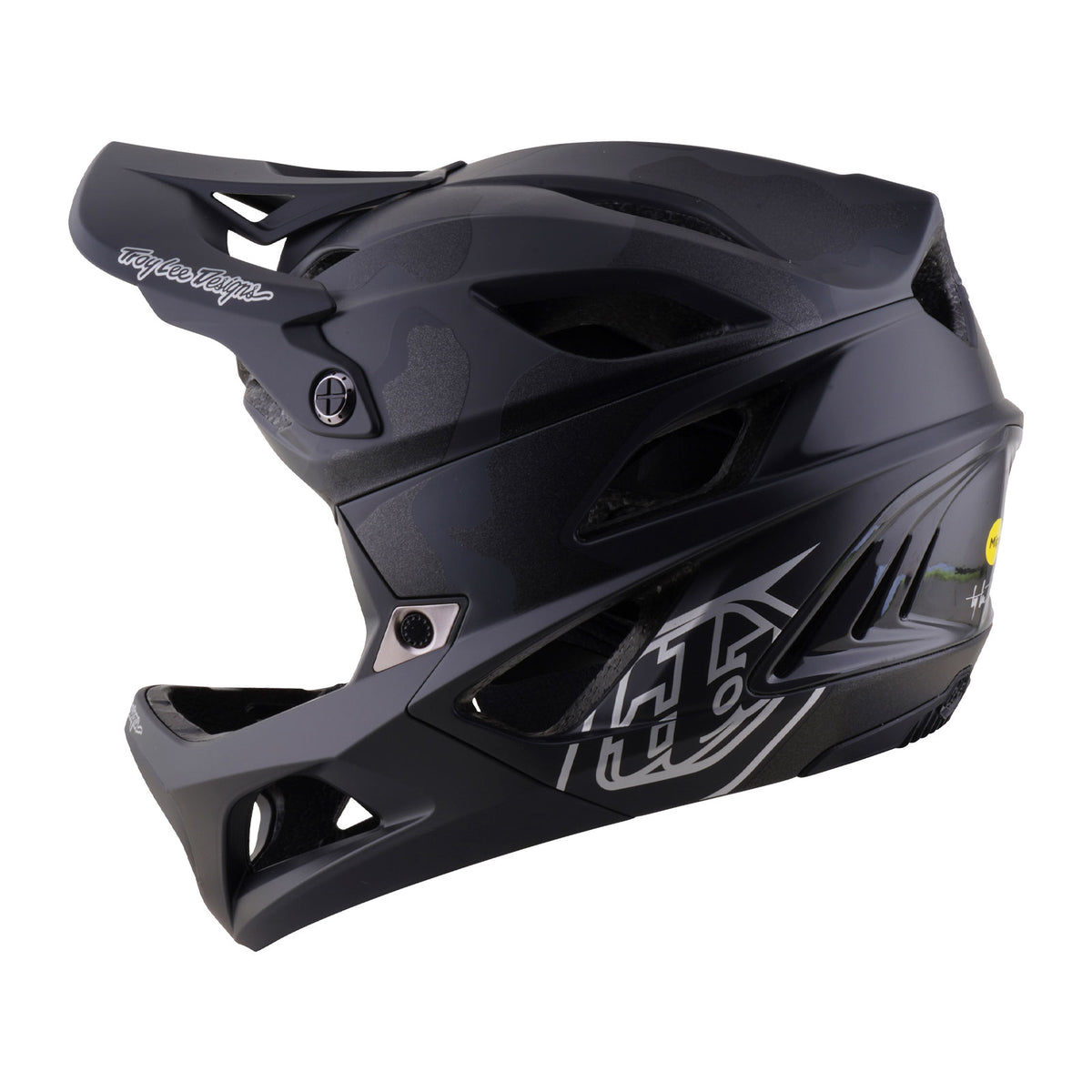 Stage 2 Helmet Split Black Camo