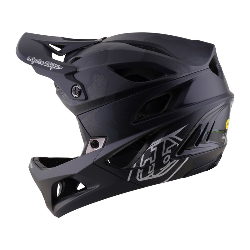 Stage 2 Helmet Split Black Camo