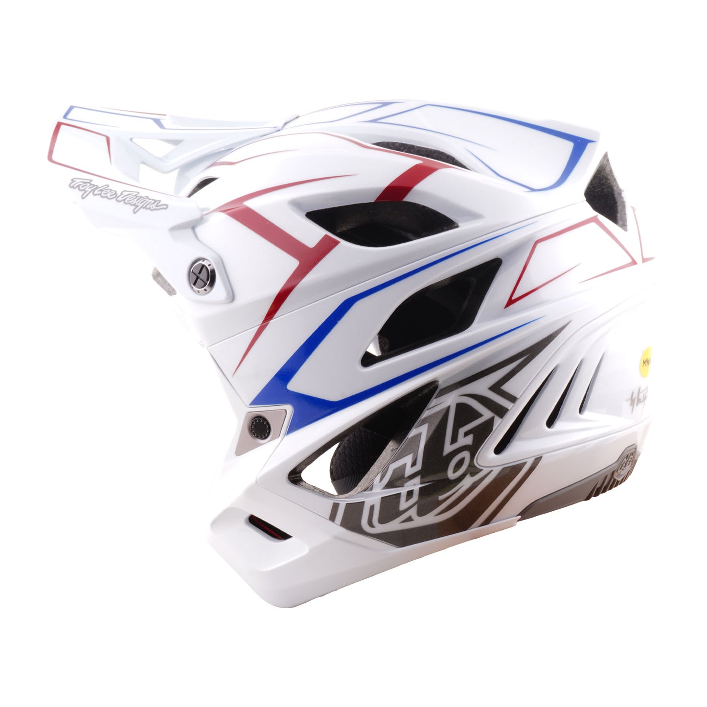 Stage Stunt Helmet Pinstripe White