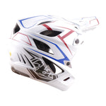 Stage Stunt Helmet Pinstripe White