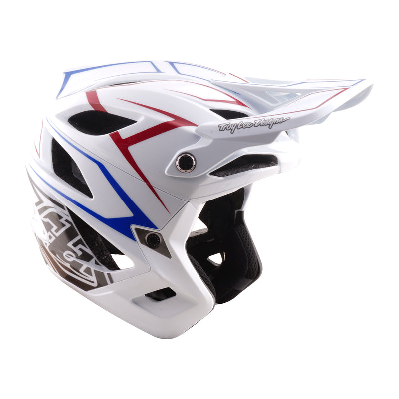 Stage Stunt Helmet Pinstripe White