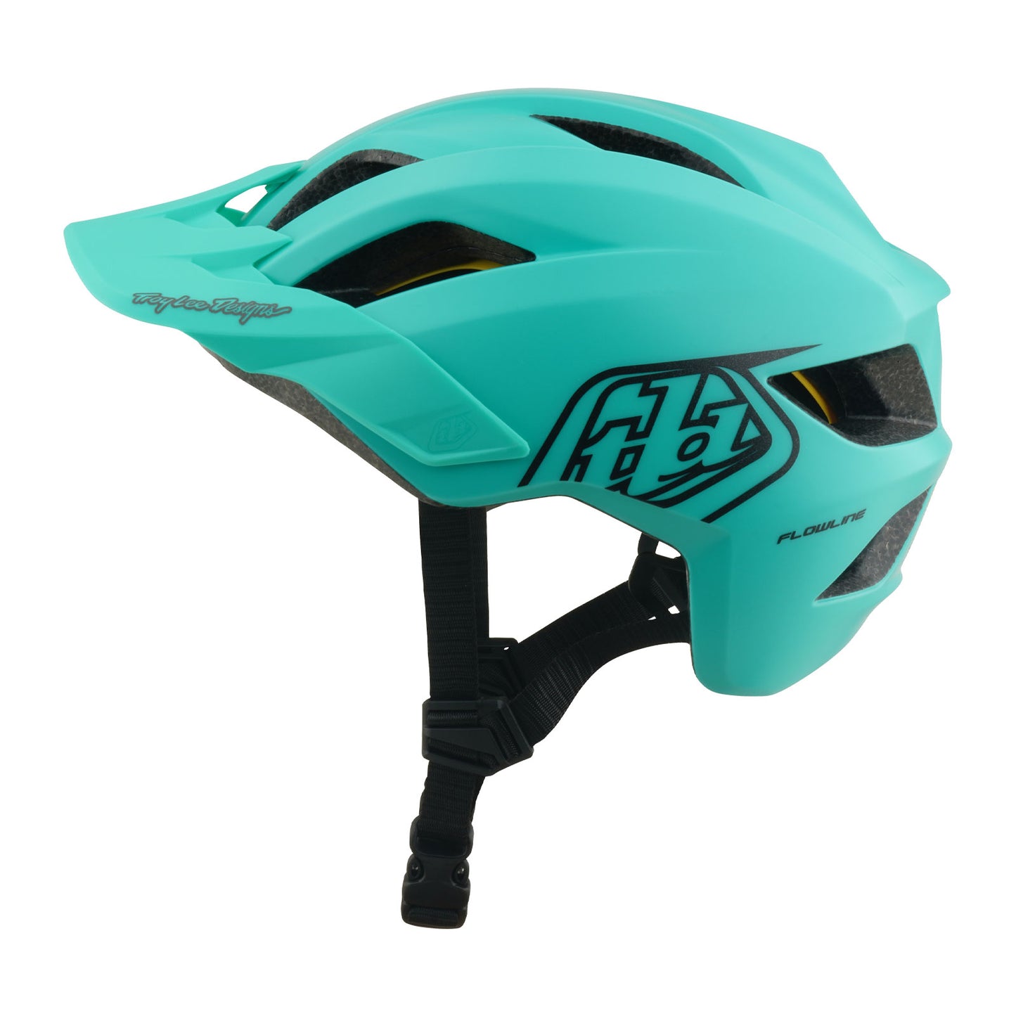 Youth Flowline Helmet  Point Charcoal / Real Teal